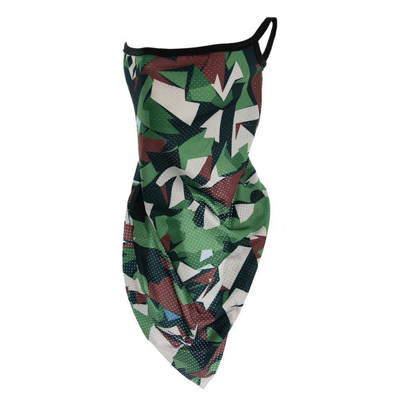 GREEN CAMOUFLAGE GAITER FACE COVER ( 11099 ) - Ohmyjewelry.com
