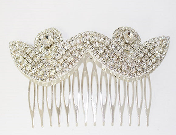 SILVER HAIR COMB CLEAR STONES ( 2006 )