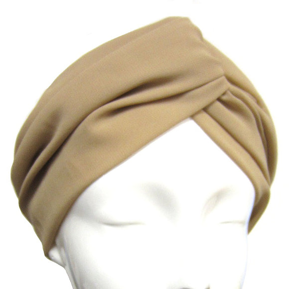 Neutral Color Knotted Stretch Headband ( 0084 )