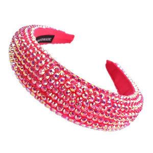 FUCHSIA AB HEADBAND ( 11048 ) - Ohmyjewelry.com