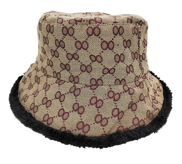 BROWN PINK HAT ( 0359 PK )
