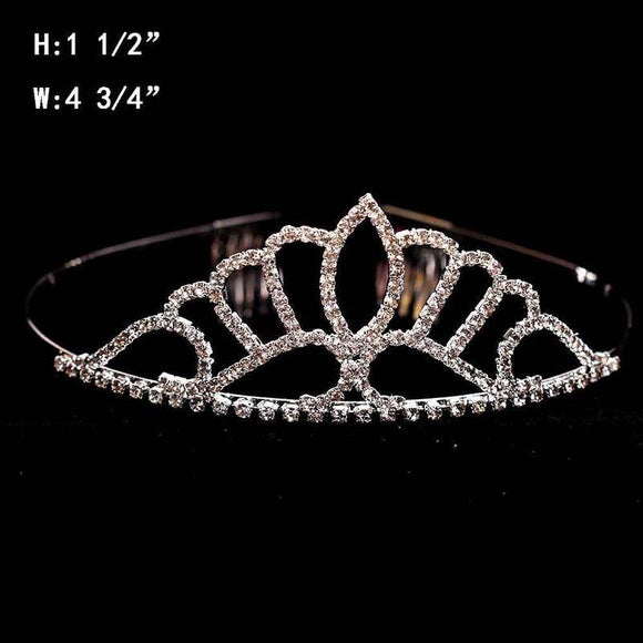 SILVER TIARA CLEAR STONES ( 10700 S ) - Ohmyjewelry.com