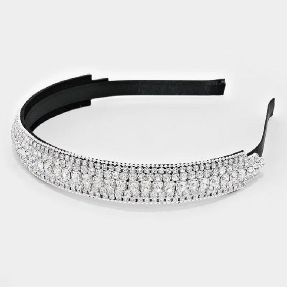 Clear Rhinestone Headband ( 1035 ) - Ohmyjewelry.com