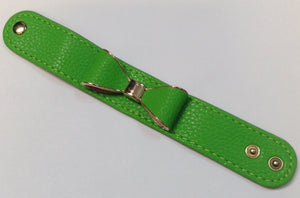 GREEN LEATHER BRACELET WITH BOW ( 3274 )