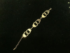 GOLD HANDCUFF BRACELET ( 4061 GD )