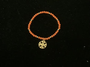 ORANGE STRETCH BRACELET EYE ( 13 GCO )