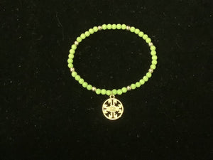 GREEN STRETCH BRACELET EYE ( 13 GGN )