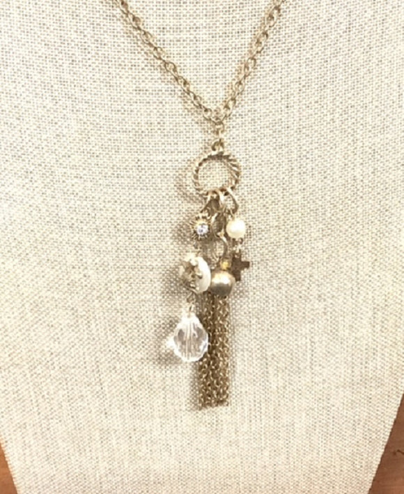 GOLD NECKLACE CROSS CHAINS ( 9031 N )