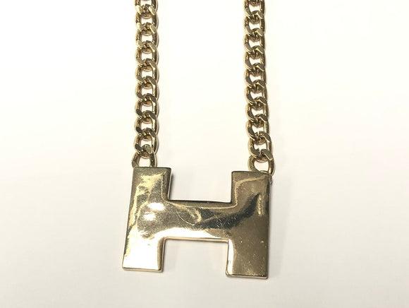 GOLD H NECKLACE ( 0199 GD )