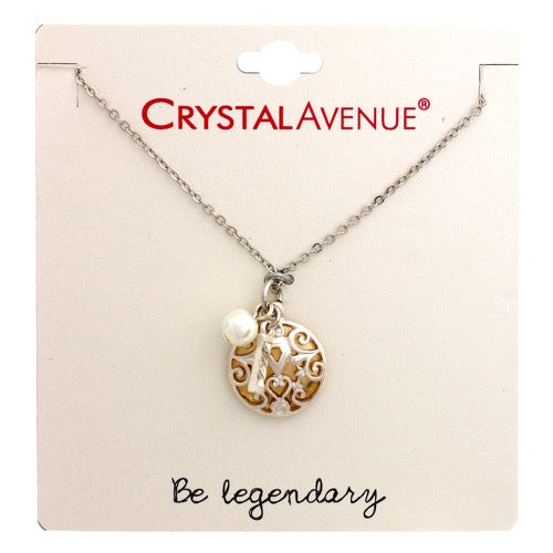 Two Tone Charm Necklace with Be Legendary Card