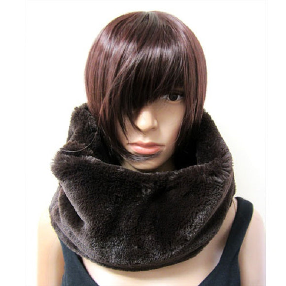 Brown Turtle Neck Style Scarf ( 3017 )
