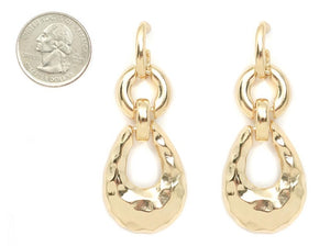 GOLD METAL EARRINGS ( 5080 GD )