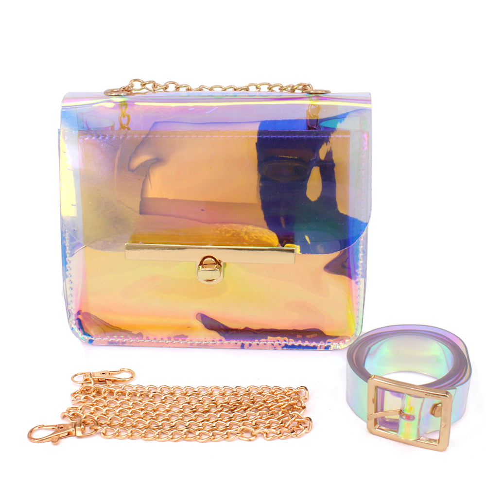 IRIDESCENT BAG ( 2877 GDAB ) – Ohmyjewelry.com