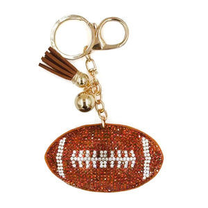 BROWN FOOTBALL KEYCHAIN ( 8231 BN )