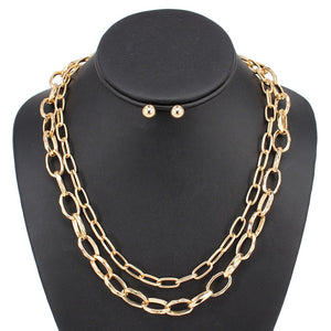 GOLD NECKLACE SET ( 5267 GD )