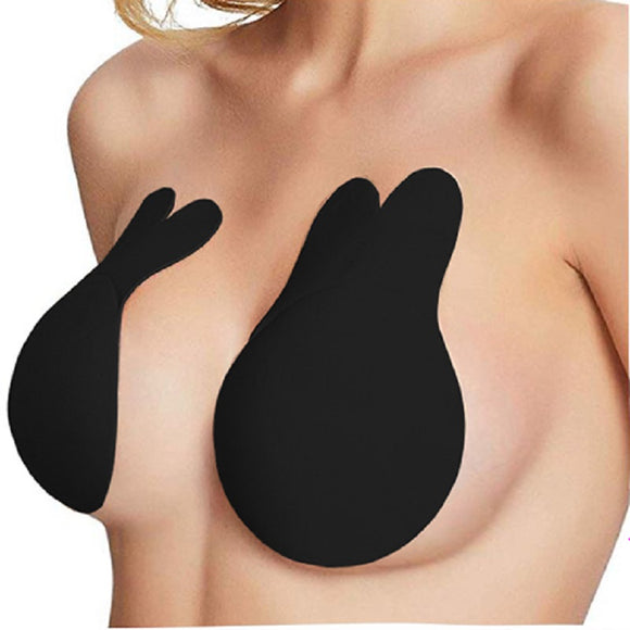 BLACK BREAST LIFT SILICONE NIPPLE COVER PADS ( 2020 B/C BLK )