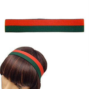 RED GREEN HAIR BAND ( 3036 GMT )