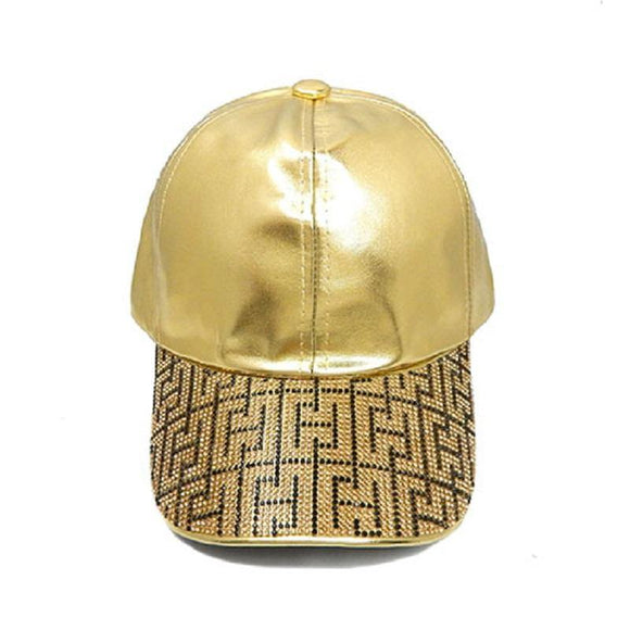 GOLD HAT GOLD BLACK STONES GREEK DESIGN ( 3074 GDGFN ) - Ohmyjewelry.com