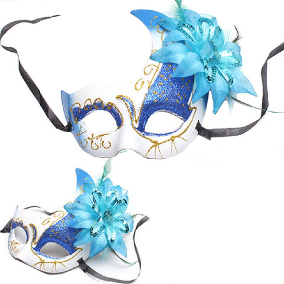 BLUE AND WHITE MASK ( 7313 )