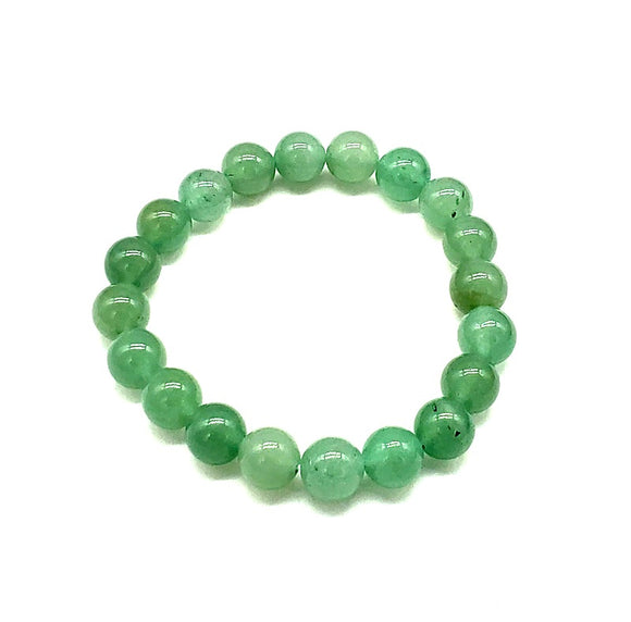 JADE COLOR STONE STRETCH BRACELET (MB 2502 10JD )