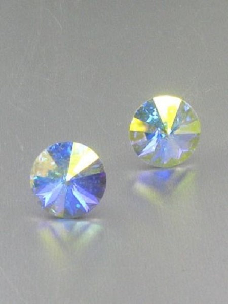 14mm AB Crystal Stud Earrings ( 14 11 )