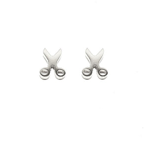 SILVER SCISSOR EARRINGS