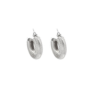 SILVER HOOP EARRINGS ( 8132 RH )