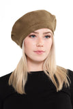 STRETCHY SOLID OLIVE GREEN BERET ( 0011 ) - Ohmyjewelry.com