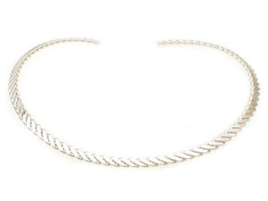 Silver Textured Open Slider Necklace for Pendants