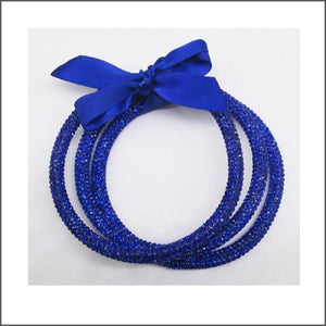 3 ROYAL BLUE BANGLE SET ( 01 ) - Ohmyjewelry.com