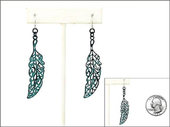 SILVER PATINA EARRINGS ( 1586 PT )