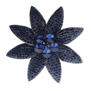 HEMATITE BROOCH DARK BLUE STONES ( 1392 MONT)