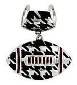 Houndstooth Football Scarf & Necklace Pendant