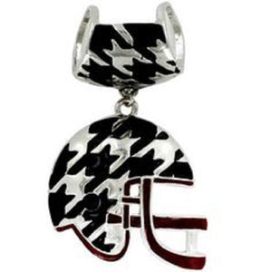 Houndstooth Football Helmet Scarf & Necklace Pendant