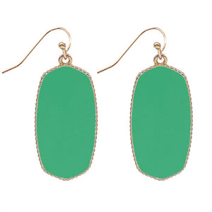 GOLD GREEN EARRINGS ( 4551 GRTQ )