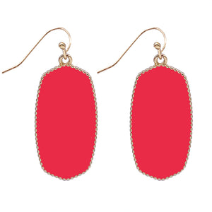 GOLD RED EARRINGS ( 4551 RE )