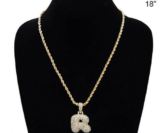 GOLD NECKLACE WITH PUFFY 