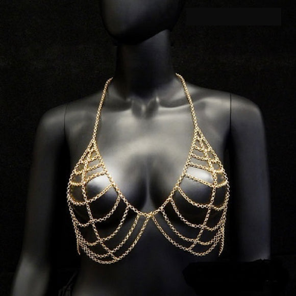 GOLD CHAIN BRA ( 2033 GD )