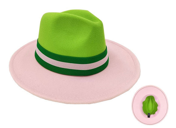 PINK GREEN HAT ( 0344 PKGR )